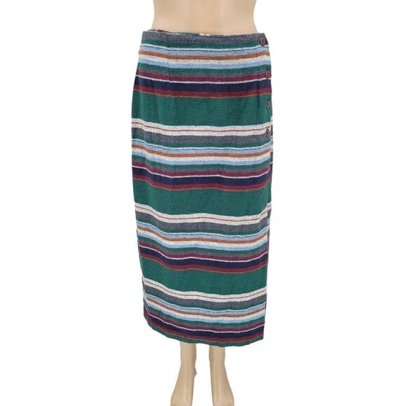 Rear Ends Vintage 90s Western Boho Blanket Maxi Skirt Women's Size 6 - Picture 1 of 8